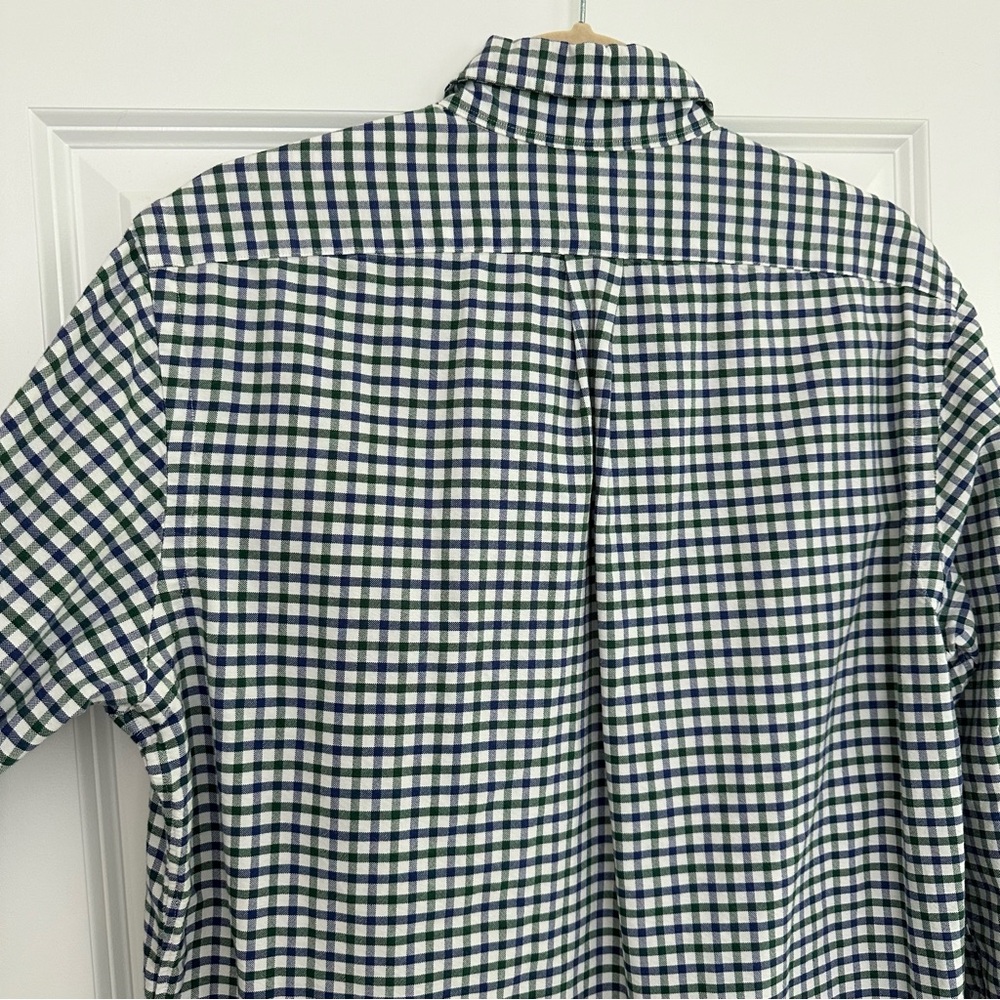 Ralph Lauren Blue, Green & White Checkered Oxford Shirt- Polo Button Down - Picture 12 of 17